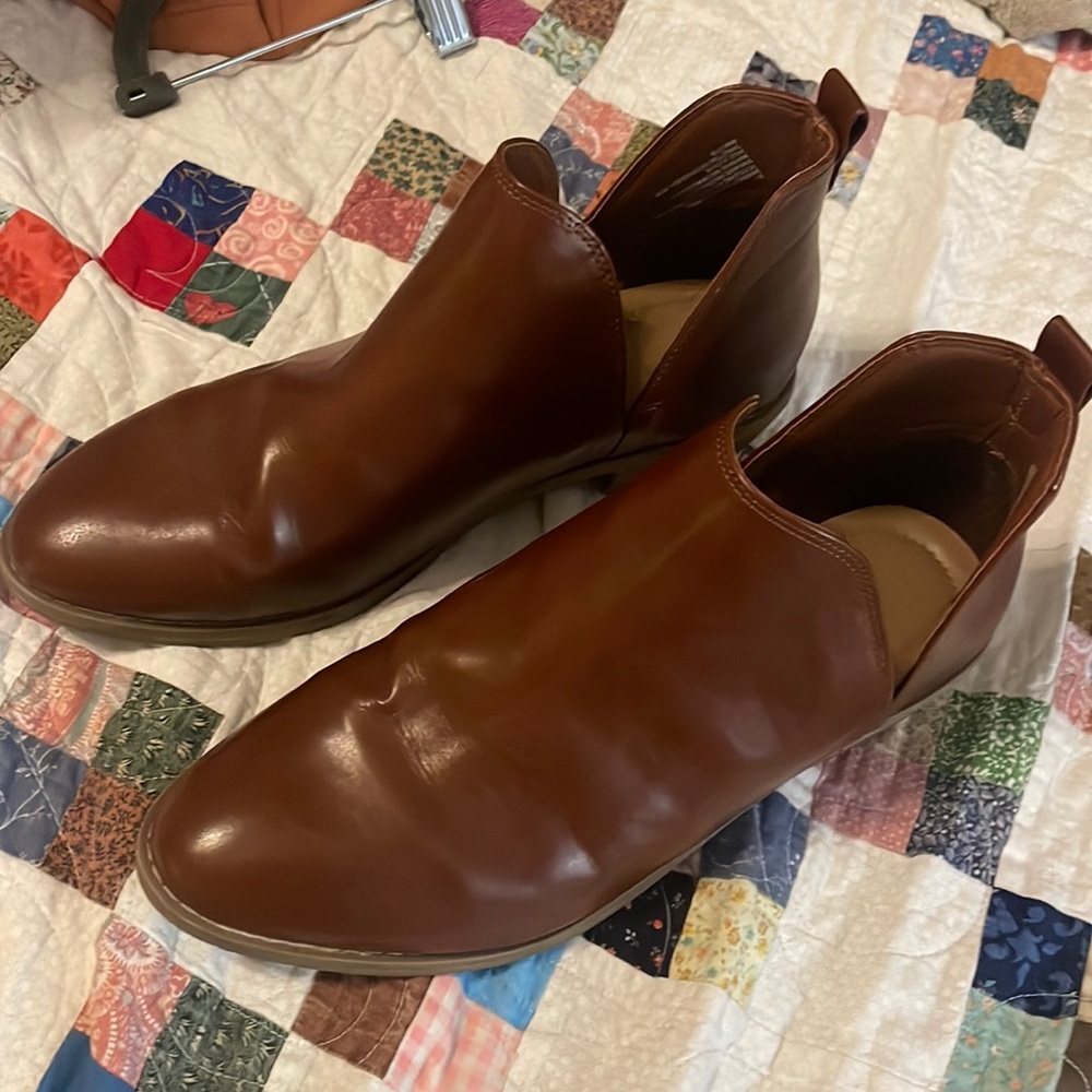 Brown Leather Ankle Boots